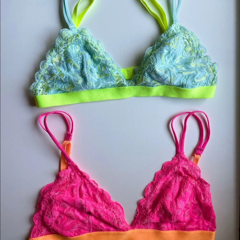 PINK Victoria Secret Lace Triangle Bralette